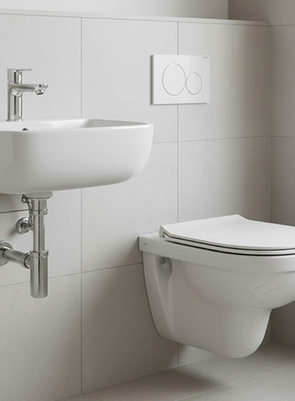 Installation sanitaires WC et vasque